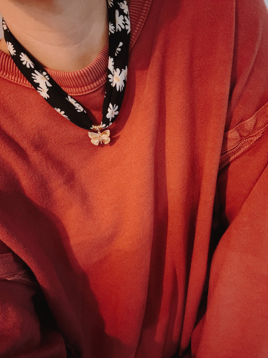 Butterfly Scarf Necklace