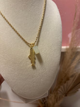 Load image into Gallery viewer, Harbor Fish and Stone Necklace
